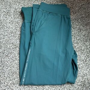Alphalete joggers - dark teal color size small only worn once